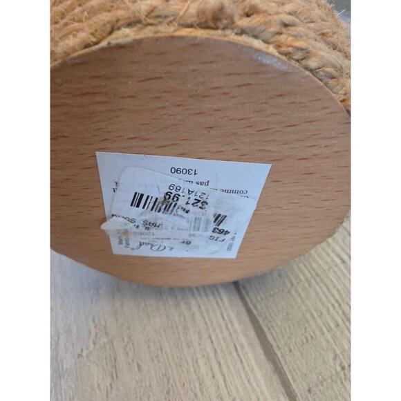 Grassland RoadsTwine Snowman Decor With Button Accents Felt Scarf & Paper Hat - Picture 6 of 8